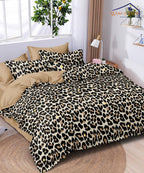 Animal Print Bedsheet With Pillow Covers