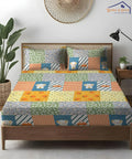 Cute Kids Fitted Bedsheet With Pillow Cover