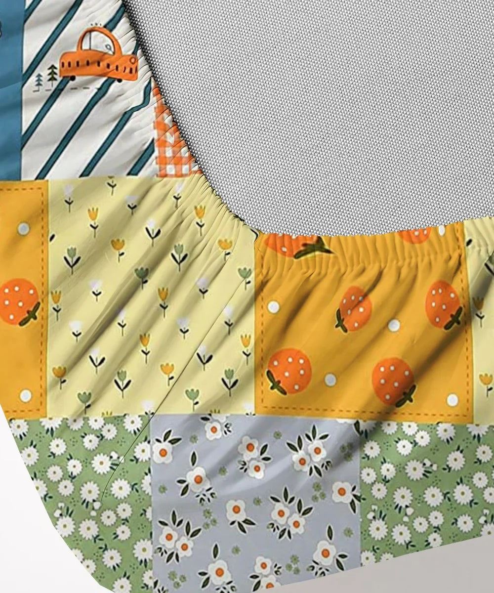 Cute Kids Fitted Bedsheet With Pillow Cover