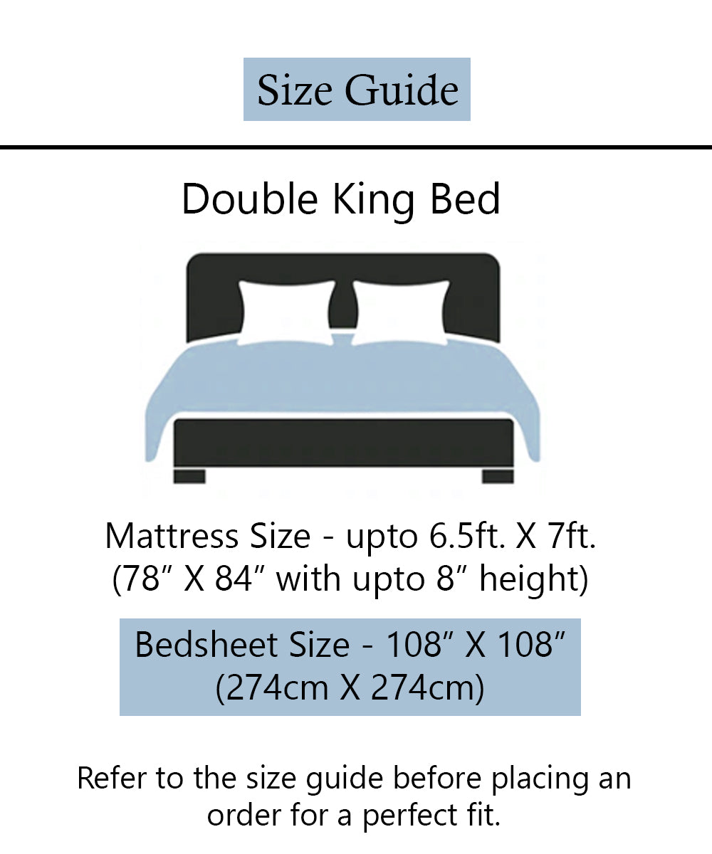 Animal Print King Size Bedsheet With 2 Pillow Cover