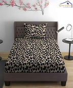 Animal Print Bedsheet With Pillow Covers