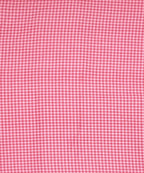 Pink Gingham Fitted Bedsheet With Pillow Cover