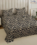Animal Print Bedsheet With Pillow Covers