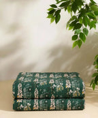 Emerald Forest Charm Fitted Bedsheet With Pillow Cover