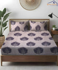Earthy Elegance Bedsheet With Pillow Covers