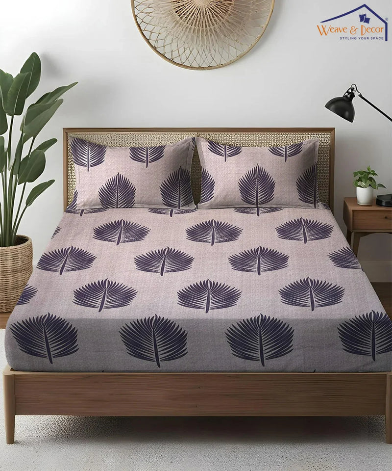 Earthy Elegance Bedsheet With Pillow Covers