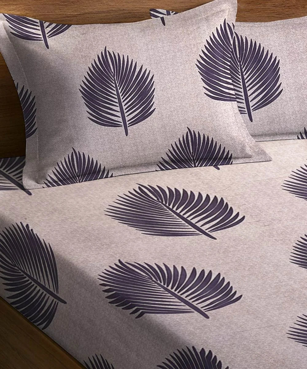 Earthy Elegance Bedsheet With Pillow Covers