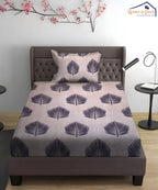 Earthy Elegance Bedsheet With Pillow Covers