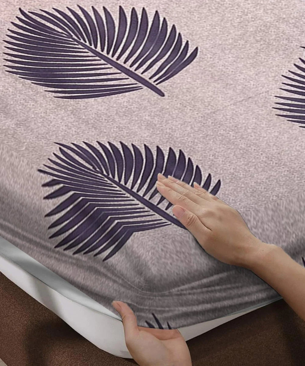 Earthy Elegance Bedsheet With Pillow Covers