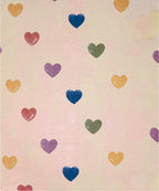 Rainbow Heartbeats Bedsheet With Pillow Covers